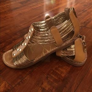 Gold sandals